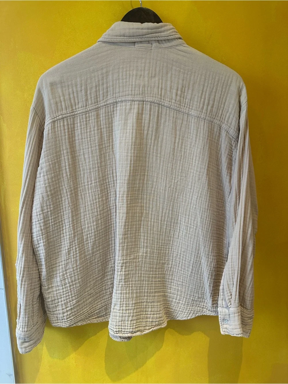 DONNI Light Beige Button-Down Shirt - Picture 2 of 2